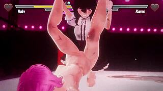 Lesbians battle with anal fingering and assfucking 😏