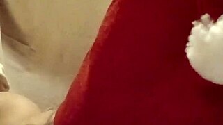 female slave performs self-session with magic wand