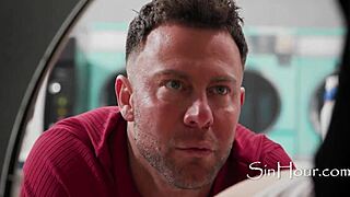 Hey, this blonde teen is stuck and pays with her tits for help