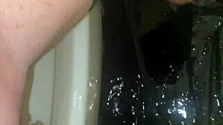 pissing outside with pretty european mother in law feels liberating