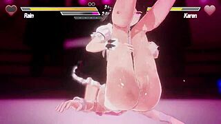 Lesbians battle with anal fingering and assfucking 😏