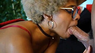 he punches dick in my throat during wet ebony blowjob