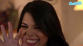 hot petite 18+ latina finger fucks her hairy bush to orgasm