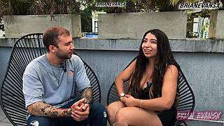 Mexican actress verito aguass participates in an interview with brian evansx