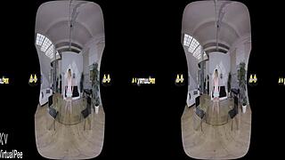 chrissy fox dives into piss in vr