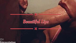 Beautiful Lips Suck Wet Cock With Teasing Close Up!
