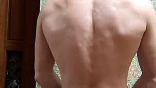 Celebrating Happy New Year with a Skinny Boy in Festive Spirit