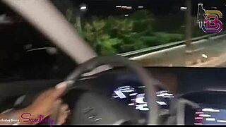 Bruna Santiny Sucks Huge Black Cock Suggestively