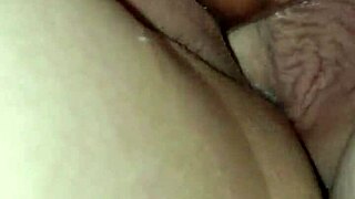 wife takes my cock and glass dildo in wet pussy together