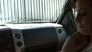 Redhead milf rides and sucks big cock