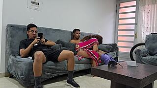 nalas sucking two delicious cocks?