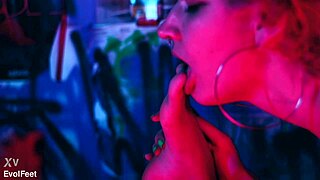 Lick my soles and make me horny?