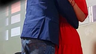 hidden camera catches the secretary riding the director in the office 😏