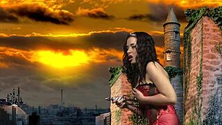 Naughty French maid Toni Samantha sweats intensely while fucking her master with anal and riding