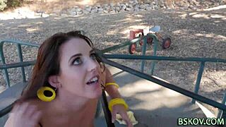 Hot Pornstar Gets Ass Banged With Big Cock, Oral And Anal In Outdoor Group Scene, Cum In Mouth