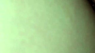 wife takes my cock and glass dildo in wet pussy together