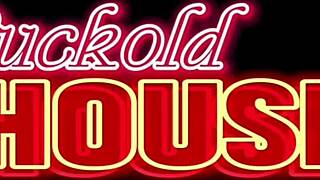 That big-cocked black guy is fucking the married woman's ass in the cuckold house