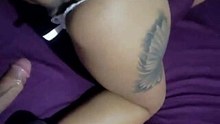 Ebony Milf Rides Rookie's Monster Cock With Foreplay