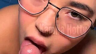 Best Friend Gives Asian Blowjob!