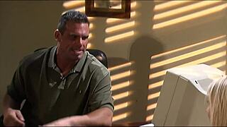 Fucking Slutty Blonde Milf Secretary Bent Over For Anal Riding In Lingerie On Bed With Monster Cock.