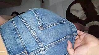 Wet young girl next door gets creampied by neighbor in ripped clothes.