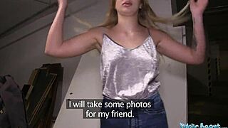 Hot model prospect gets fucked underground by public agent.