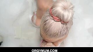 i fuck my blonde milf stepmom brook page in the family bathroom with her big tits