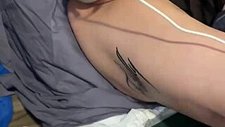 squirting all over then rubbing it in 😏