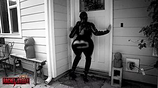 In this emotional cosplay, Milf1883 as the masked cat burglar in catsuit takes control, tying up and giving blowjob in POV