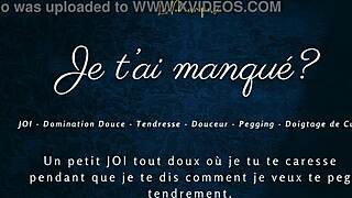 je t'ai manqué, now watch this french joi with pegging 😘