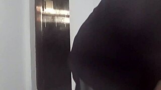 Latina amateur dances with dildo intensely.