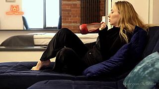 Blonde Slut Pays with Pussy Creampie in BDSM