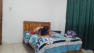 Stepmother in Lingerie Prepares for Intense Sex with Me, Her Big Vagina Delicious