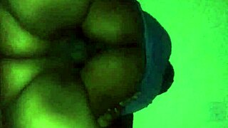 Ride my monster cock hard, ebony babe!