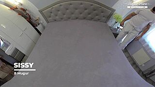 Sissy squirting everywhere after rough fuck!