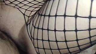 Anal With Wife In Fishnet Stockings