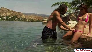 Brooke haze outdoor fuck with bf!