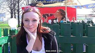Redhead Pickup Turns into Public Park Fucking
