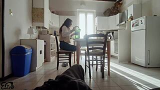 ragazzo begs for deepthroat but gets rough handjob in italian amateur 😏