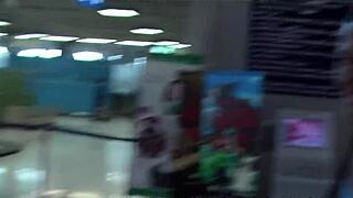 clothes ripped during blowjob in front of mirror