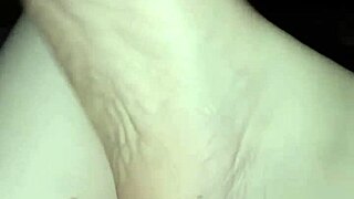 Barefoot slut in the dark with feet