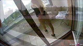 Mega horny teen Victoria Hart gets fucked and cums in mouth - German teen 18+