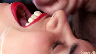 in a neutral story the lady boss seduces a young manager with her big tits and hairless pussy leading to hands-free cum from titty fuck and jerking