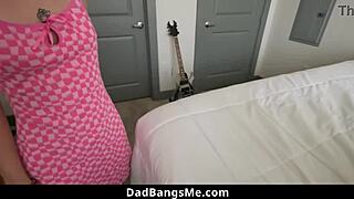 Stepmom Helps Stepdaughter Learn Proper Techniques