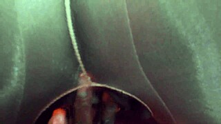 Excited German lady in pantyhose gets fingered and sprayed.