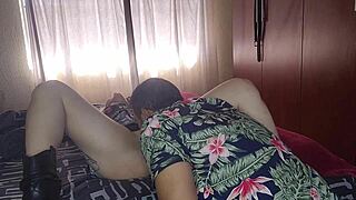 Hot blonde says, 'lick my pussy for creampie'