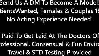 Student interns giggle during tickling