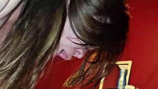 big cock makes her cum hard with wild riding and intense moaning screams