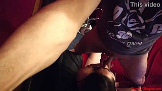 Sexy horny brunette licking ass and fucking with dirty talk