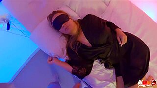 Stepmother Unaware She Sucks Stepson's Penis and Swallows His Cum